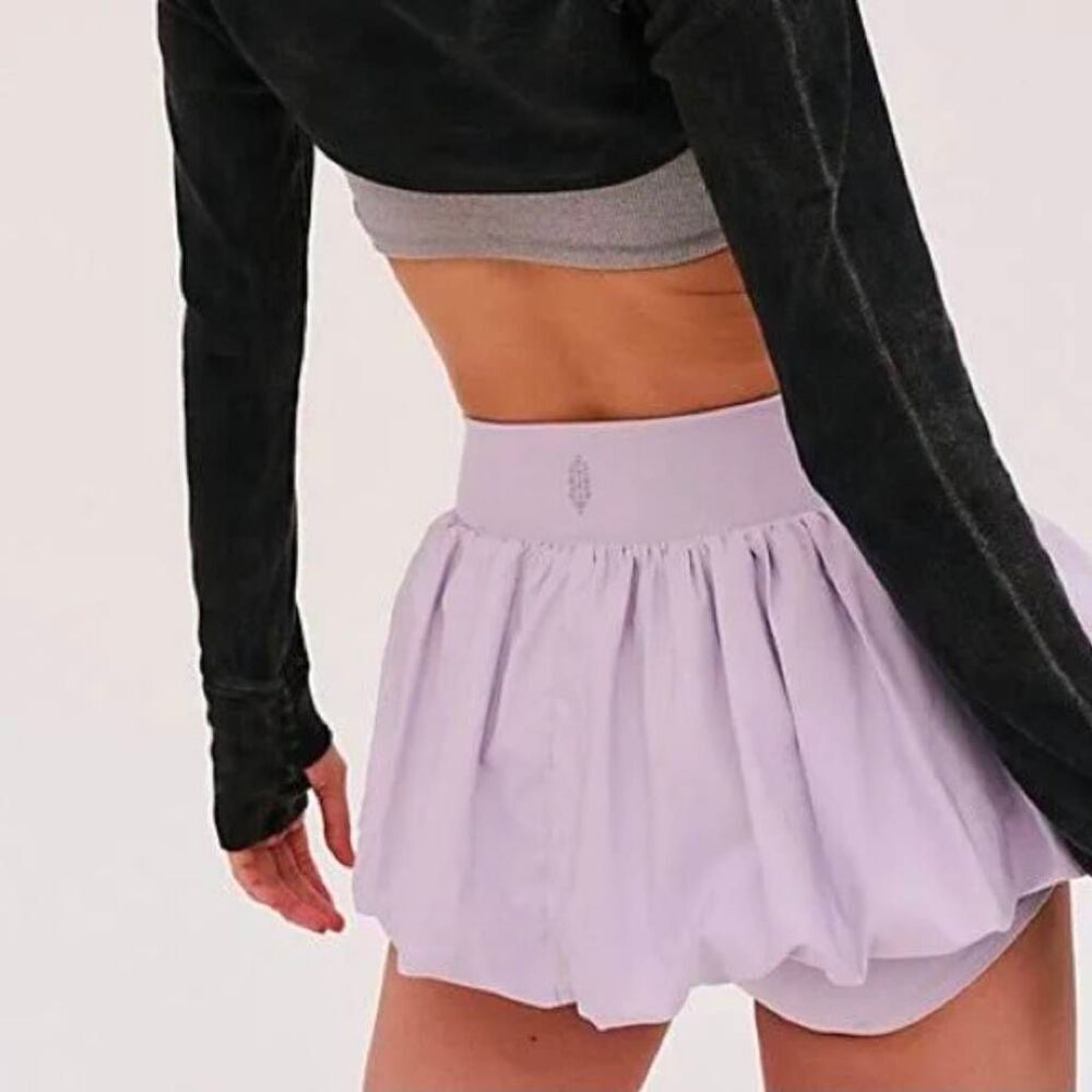 Free People Dance All Day Bubble Skort in Lavender Glaze